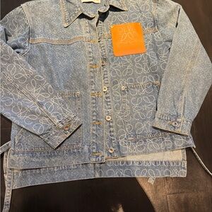 Loewe Gray Denim Fabric